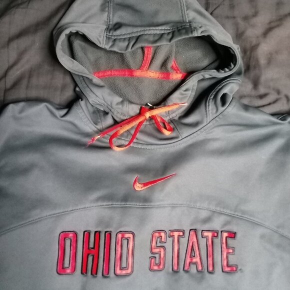 Vintage Nike Elite Therma-Fit Ohio State Buckeyes Hoodie Sweatshirt - Picture 1 of 8